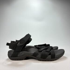 Teva Tirra Black Sport Sandals Hiking Adjustable Straps 4266 Women’s Size 9